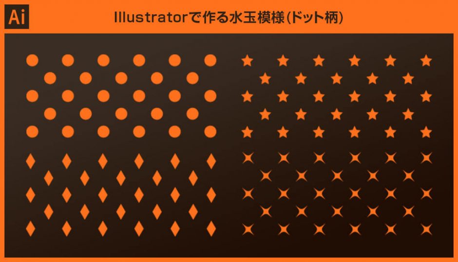 Illustrator イラレで水玉模様 ドット柄 を変形を使って作成 数値入力で精密なパターン柄を作る方法 S Design Labo