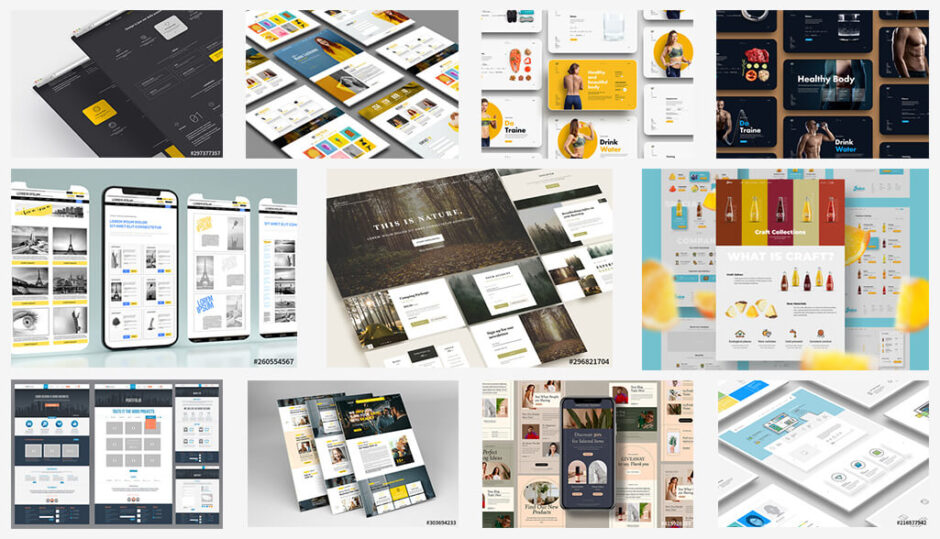 商用可 Webサイトのデザインカンプ用テンプレート35選 サイトデザインを瞬殺 Photoshop Illustrator S Design Labo