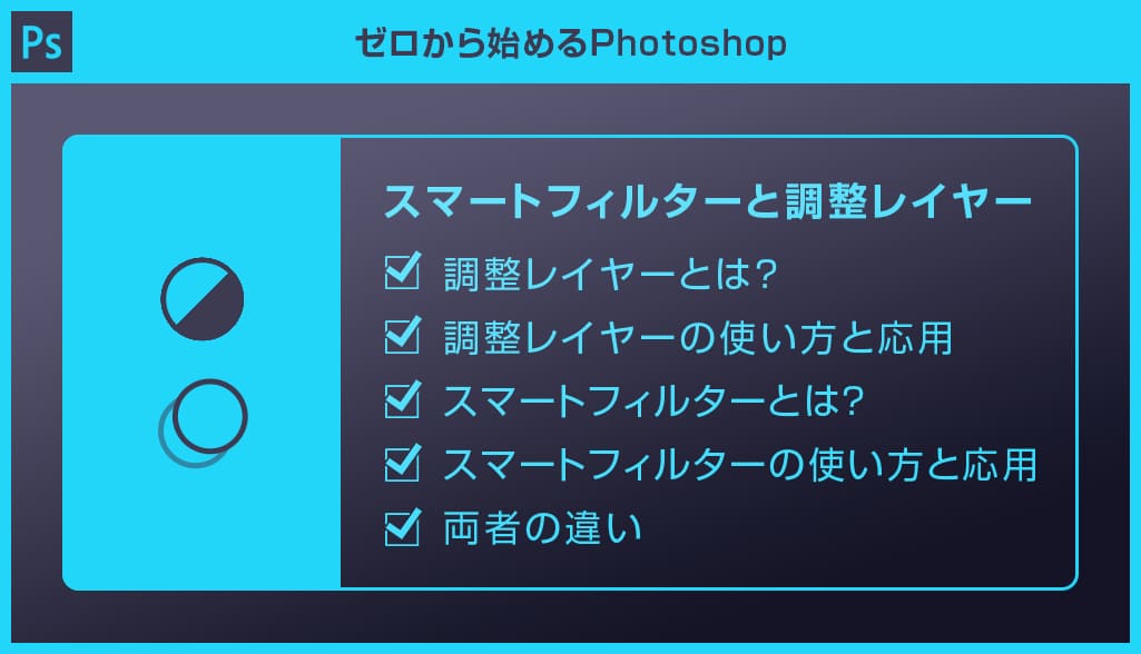 Photoshop スマートフィルターと調整レイヤーの違いと使い方を徹底解説forフォトショ初心者 S Design Labo