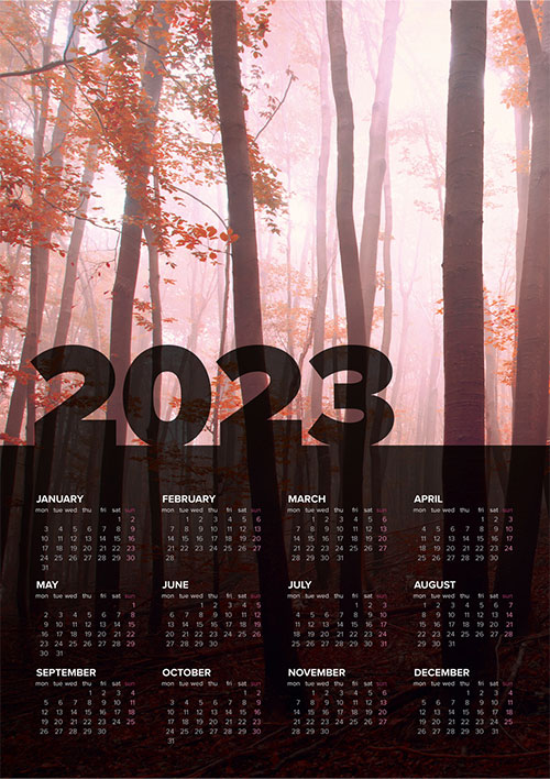 23年度版 商用利用可能なカレンダーのデザインテンプレート25選 Indesign Illustrator S Design Labo