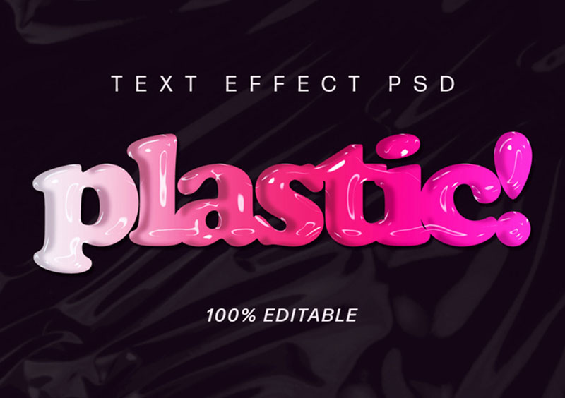 Plastic Text Effect