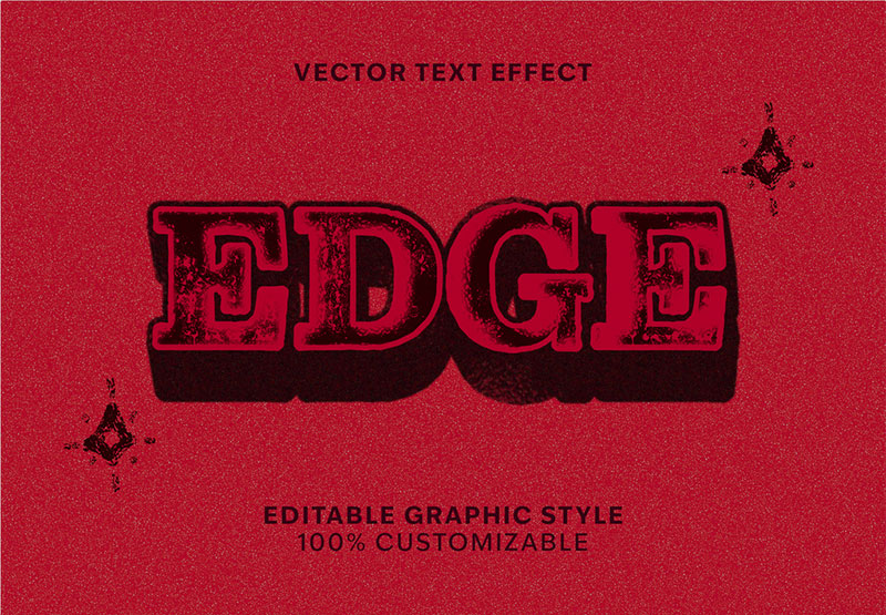 アナログ風テキストエフェクトサンプル1