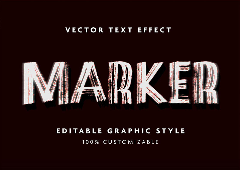 アナログ風テキストエフェクトサンプル2