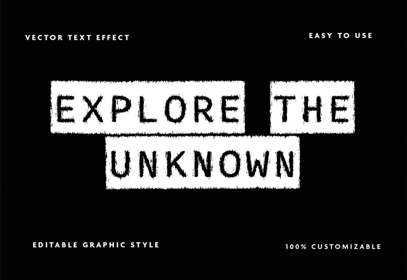 アナログ風テキストエフェクトサンプル4