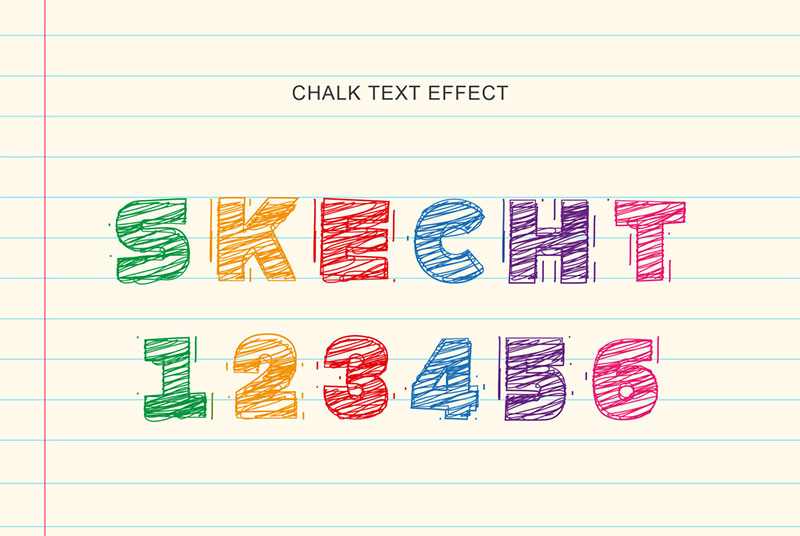 アナログ風テキストエフェクトサンプル9