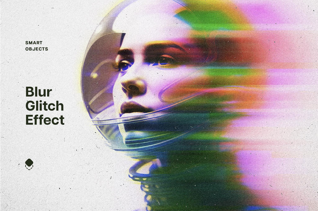 「Blur Glitch Photo Effect Mockup」のリンク