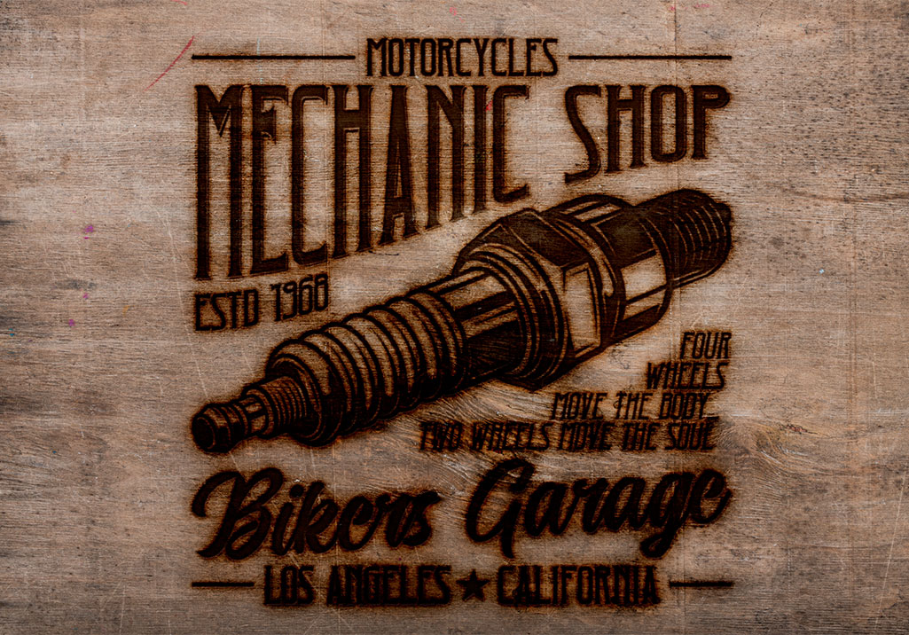 リアルな焦げ加工ができるモックアップPSDのサンプル2