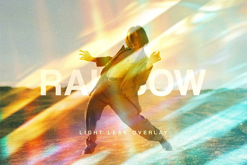 Light Leak Overlay Photo Effect Mockup