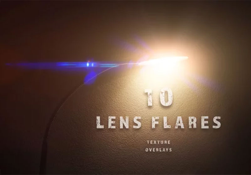 8 Lens Flare Texture Light Leak Overlays